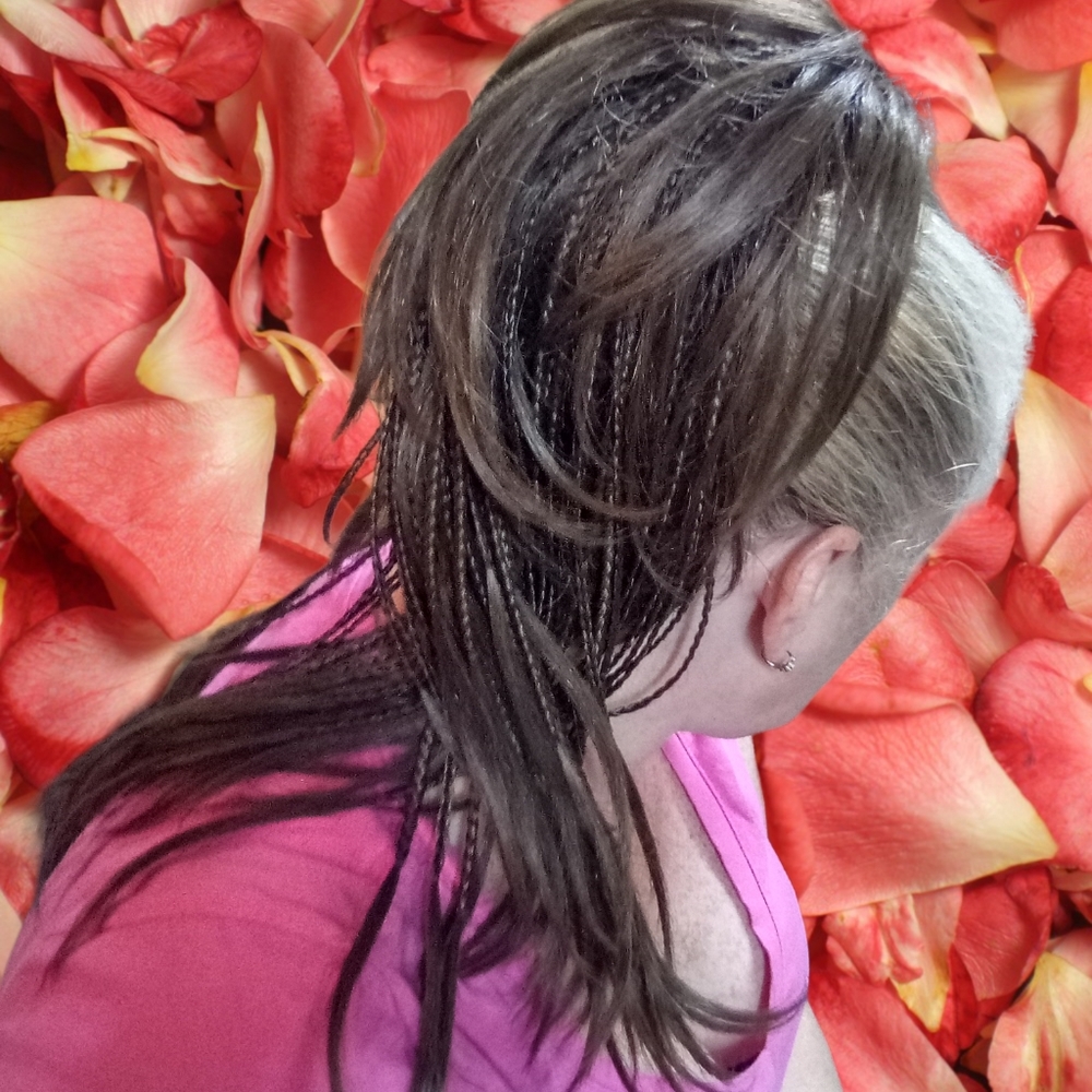 INH Brown Braided Claw Ponytail